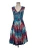 Tracy Reese Print Blue Cocktail Dress Size 4 - photo 1