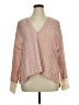 Zara Pink Long Sleeve Blouse Size XL - photo 1