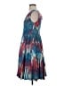 Tracy Reese Print Blue Cocktail Dress Size 4 - photo 5