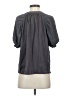 Current Air Gray Short Sleeve Blouse Size S - photo 2