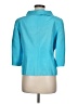 Talbots 100% Silk Teal Raincoat Size 8 - photo 2