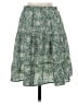Mi ami 100% Polyester Paisley Green Casual Skirt Size S - photo 1