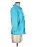 Talbots 100% Silk Teal Raincoat Size 8 - photo 4
