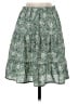 Mi ami 100% Polyester Paisley Green Casual Skirt Size S - photo 2