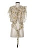 ASTR The Label 100% Polyester Ivory Short Sleeve Blouse Size S - photo 2