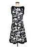 Chaps Print Black Cocktail Dress Size M - photo 2