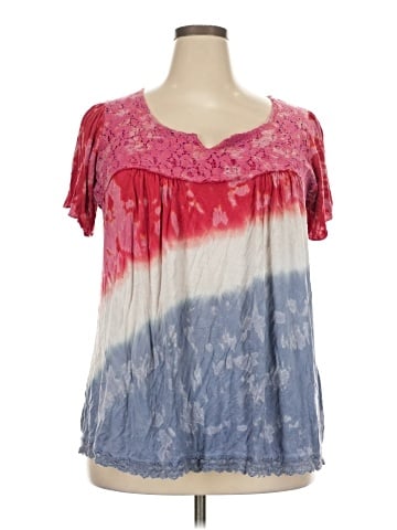 One World Short Sleeve Blouse (view 1)