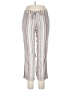 For Cynthia Stripes White Linen Pants Size L - photo 1