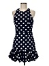 Aqua Polka Dots Blue Cocktail Dress Size M - photo 1