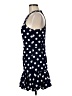 Aqua Polka Dots Blue Cocktail Dress Size M - photo 5