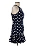 Aqua Polka Dots Blue Cocktail Dress Size M - photo 4