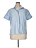 Lands' End Blue Short Sleeve Blouse Size XL - photo 1