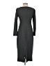 Talbots Solid Gray Casual Dress Size 4 - photo 2