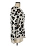 Ann Taylor LOFT Animal Print Silver Pullover Sweater Size M - photo 4