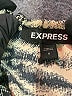 Express 100% Polyester Animal Print Ivory Short Sleeve Top Size S - photo 7