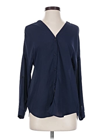 Chocolate Long Sleeve Blouse (view 1)