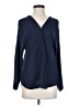 Chocolate 100% Polyester Blue Long Sleeve Blouse Size S - photo 1