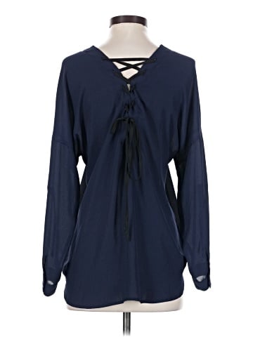 Chocolate Long Sleeve Blouse (view 2)