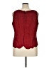 Leslie Fay 100% Polyester Red Sleeveless Blouse Size 1XL - photo 2