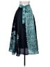 Talbots 100% Silk Paisley Teal Silk Skirt Size 0 (petite) - photo 2