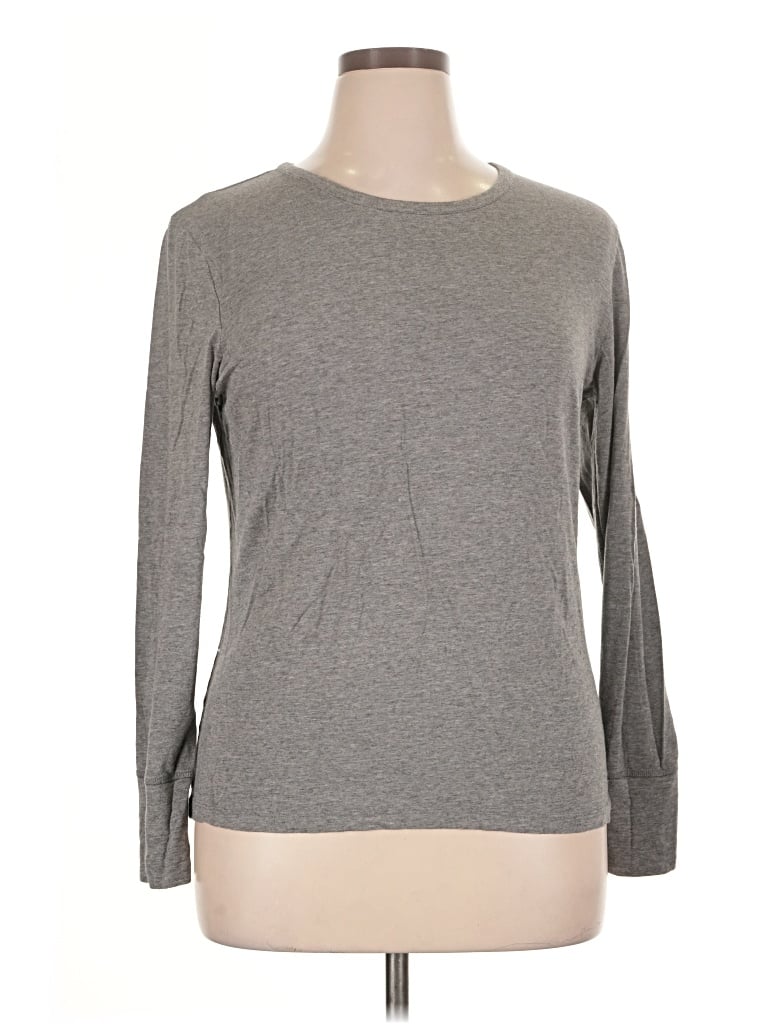 Pre-owned Thirdlove 3/4 Sleeve T-shirt In Gray