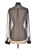 Unbranded Print Gray Long Sleeve Blouse Size L (estimated) - photo 2
