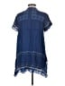 Johnny Was 100% Polyester Blue Short Sleeve Blouse Size S - photo 2
