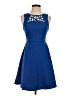 Ya Los Angeles Hearts Blue Cocktail Dress Size S - photo 1