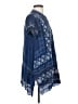 Johnny Was 100% Polyester Blue Short Sleeve Blouse Size S - photo 4