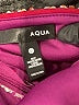 Aqua 100% Polyester Paisley Purple Cocktail Dress Size L - photo 7