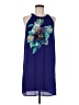 Adrienne Vittadini 100% Polyester Blue Sleeveless Blouse Size 6 - photo 1