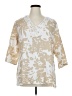 PREMISE Tan 3/4 Sleeve Blouse Size XL - photo 1