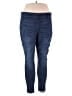 Apt. 9 Solid Blue Jeggings Size 18 - photo 1