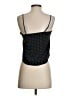 fleur du mal 100% Silk Polka Dots Solid Color Block Black Sleeveless Silk Top Size XS - photo 2