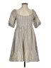 Pomander Place Checkered-gingham Tan Casual Dress Size XS - photo 1