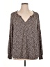 Boden Brown Long Sleeve Blouse Size 16 - photo 1