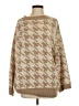 Princess Polly 100% Acrylic Houndstooth Tan Pullover Sweater Size S - photo 1