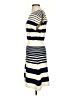 ANNIEWEAR 100% Polyester Stripes Ivory Casual Dress Size S - photo 5