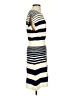 ANNIEWEAR 100% Polyester Stripes Ivory Casual Dress Size S - photo 4