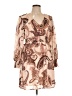Unbranded 100% Polyester Paisley Tan Cocktail Dress Size L - photo 1