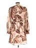 Unbranded 100% Polyester Paisley Tan Cocktail Dress Size L - photo 2
