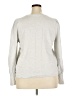 Ann Taylor LOFT 100% Cotton Silver Sweatshirt Size XXL - photo 2