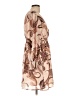 Unbranded 100% Polyester Paisley Tan Cocktail Dress Size L - photo 4
