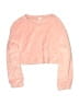 Aqua 100% Polyester Stars Pink Black Long Sleeve Top Size M (kids) - photo 1