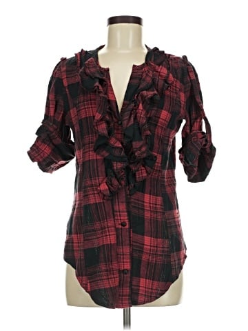 Chandelier 3/4 Sleeve Button-Down Shirt (view 1)