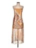 Zara Paisley Orange Cocktail Dress Size L - photo 1