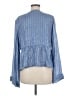 Sundress Blue Long Sleeve Blouse Size M - photo 2