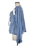 Sundress Blue Long Sleeve Blouse Size M - photo 5