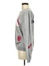 Carven 100% Cotton Graphic Gray Pullover Sweater Size M - photo 5