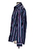 Bugatchi 100% Cotton Stripes Blue Black Long Sleeve Button-Down Shirt Size M (estimated) - photo 5